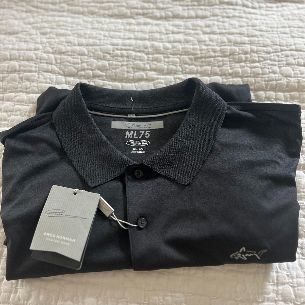 Greg Normal Singature Shark Golf Polo Shirt XL